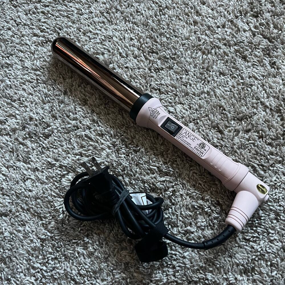 L'Ange Curling Wand Ondule Hair Tool‎ 1.25" Inch Barrel Blush Pink